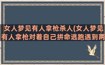 女人梦见有人拿枪杀人(女人梦见有人拿枪对着自己拼命逃跑遇到两个宝宝)