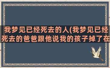 我梦见已经死去的人(我梦见已经死去的爸爸跟他说我的孩子掉了在那里哭没事)