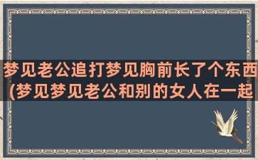 梦见老公追打梦见胸前长了个东西(梦见梦见老公和别的女人在一起)