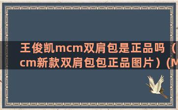 王俊凯mcm双肩包是正品吗（mcm新款双肩包包正品图片）(Mcm双肩背)